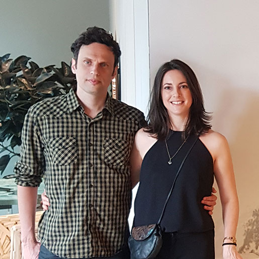 Clément Gerard e Juliana Bertolucci