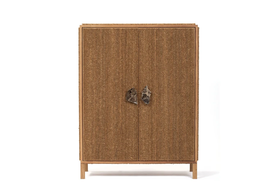 Armário edição limitada Capacho (Estúdio Campana) feito de madeira e capacho de fibra de coco - foto 2