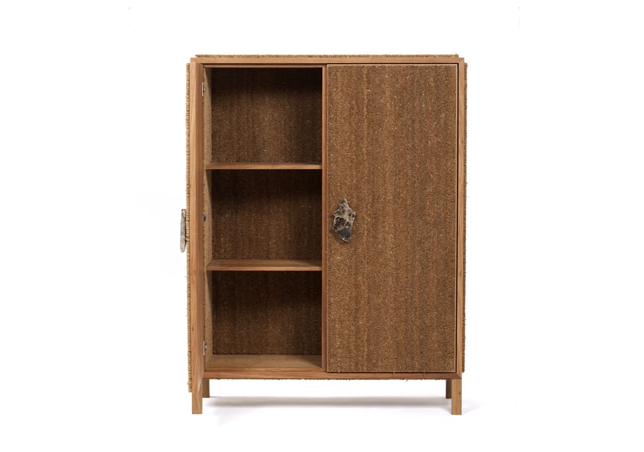 Armário edição limitada Capacho (Estúdio Campana) feito de madeira e capacho de fibra de coco - foto 4