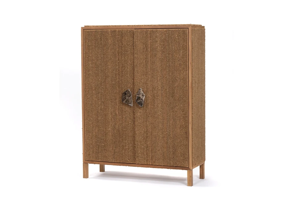 Armário edição limitada Capacho (Estúdio Campana) feito de madeira e capacho de fibra de coco - foto 3