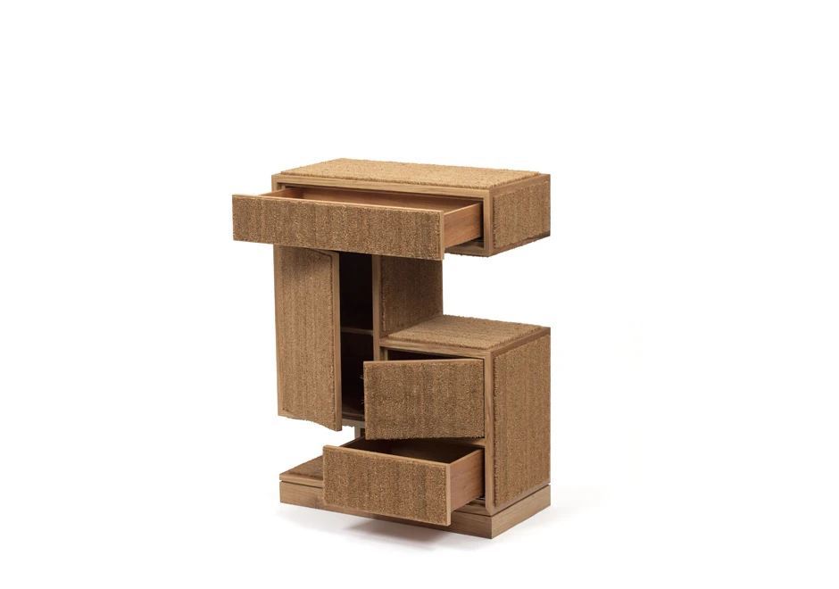 Armário edição limitada Capacho (Campana) feito de madeira e capacho de fibra de coco - foto 5