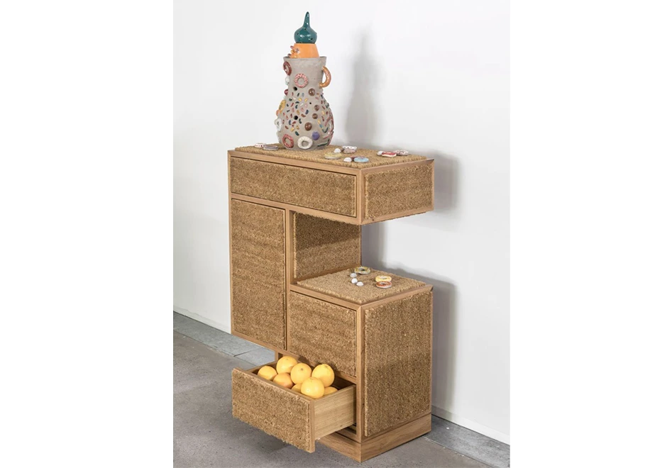 Armário edição limitada Capacho (Campana) feito de madeira e capacho de fibra de coco - foto 1