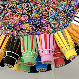 Cadeira edição limitada Sushi IV (Campana) em estrutura de aço inox estofada em sushis - foto 3