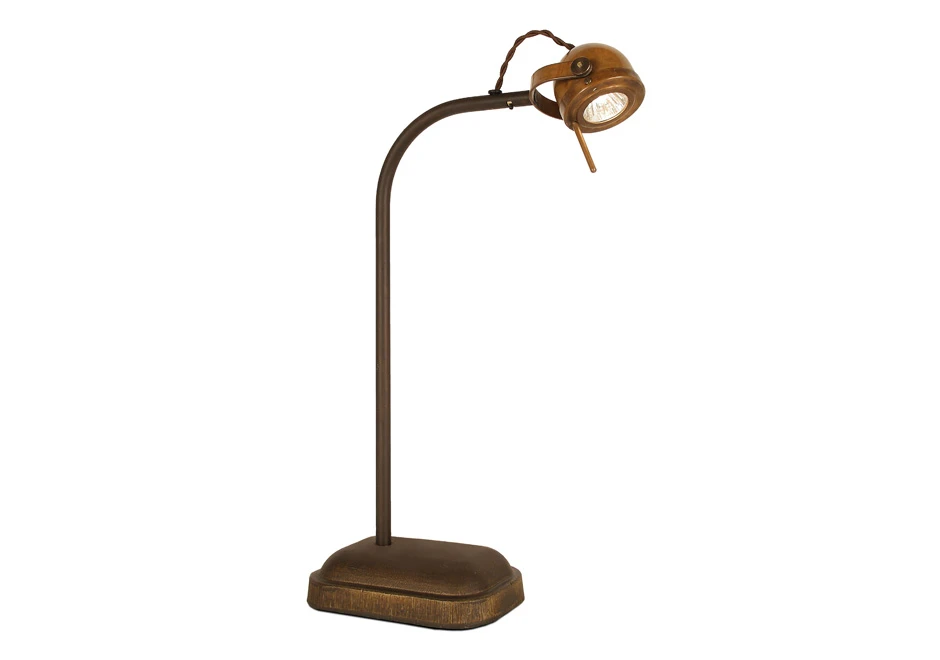 Luminária de mesa Spezia com estrutura de aço e acabamento cobre ou acabamento cinza escuro fosco - foto 3