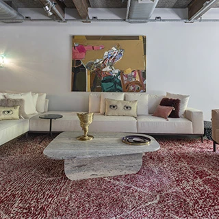 Mesa de centro SP em mármore nas opções verde guatemala, travertino silver polido, travertino romano bruto e pedra sabão - foto 10