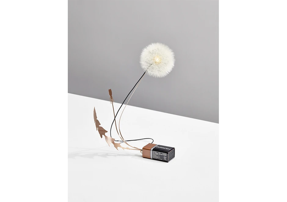 Luminária de mesa DANDELIGHT com cúpula de vidro transpartente - foto 2