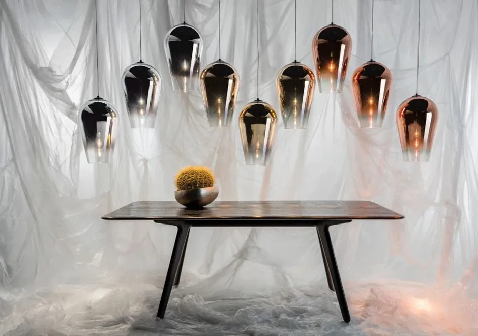 Mesa de jantar Slab em madeira Carvalho natural, preta ou esfumaçada - foto 1