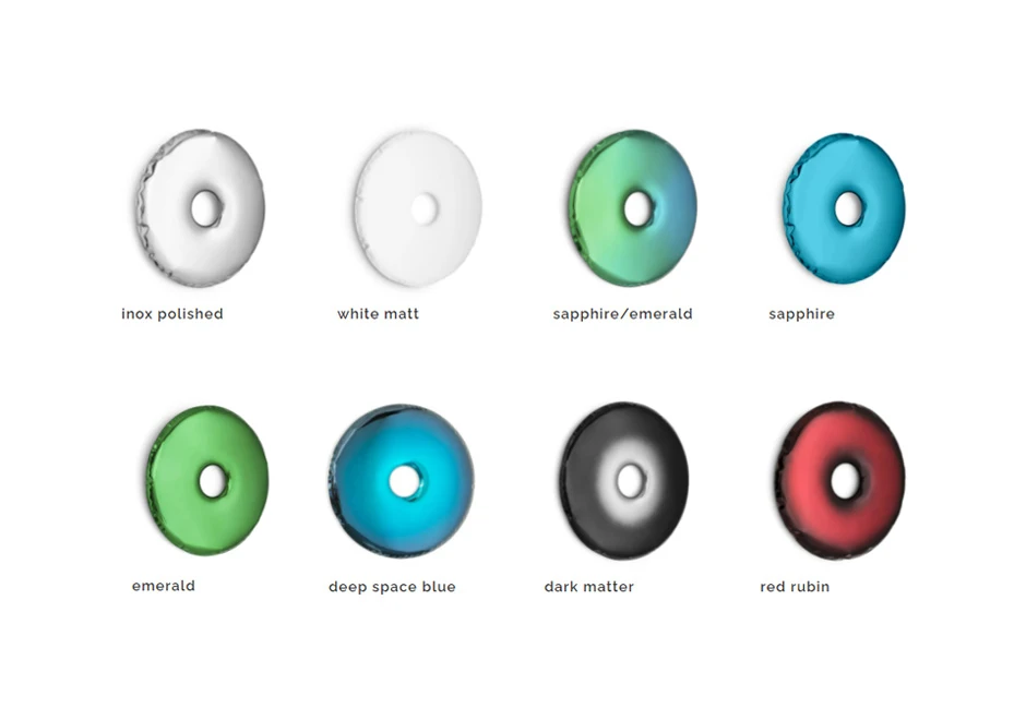 Espelho Rondo em aço inox polido e disponível no tom "natural" e várias cores - foto 11
