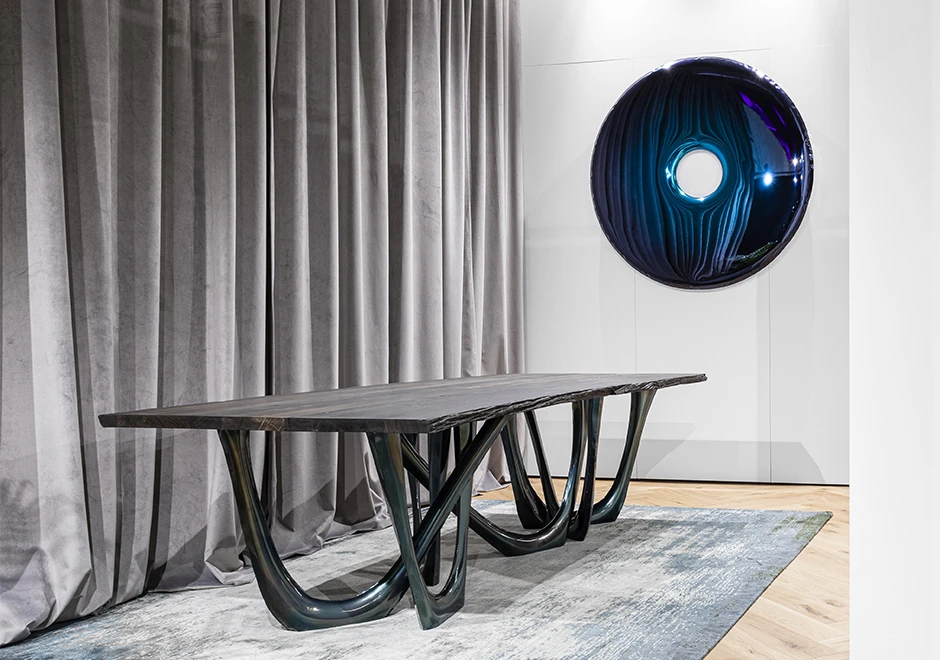 Espelho Rondo em aço inox polido e disponível no tom "natural" e várias cores - foto 6