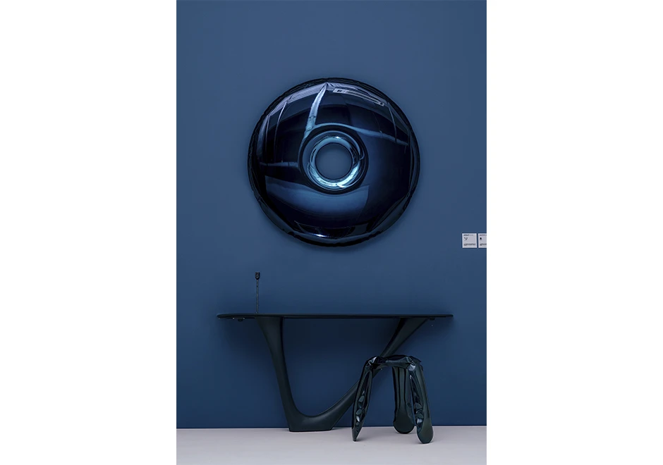 Espelho Rondo em aço inox polido e disponível no tom "natural" e várias cores - foto 7