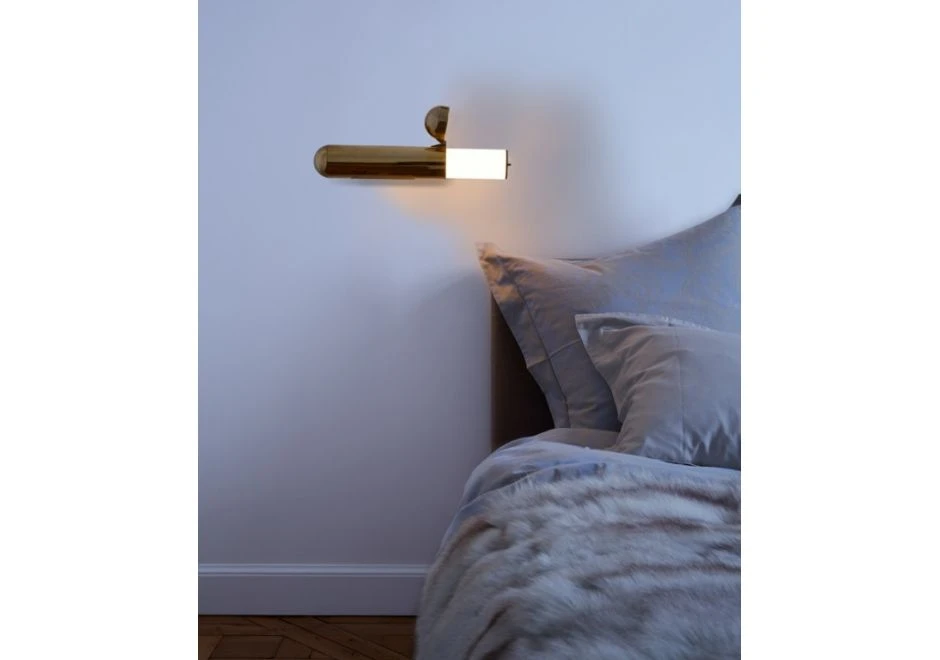 Luminária de parede ISP em latão polido e não necessita de interruptor ou lâmpada tradicional - foto 2