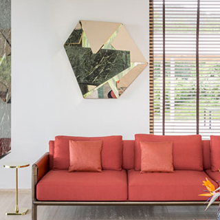 Espelho Kaleidos (Campana) em latão polido e com luz interna - foto 6