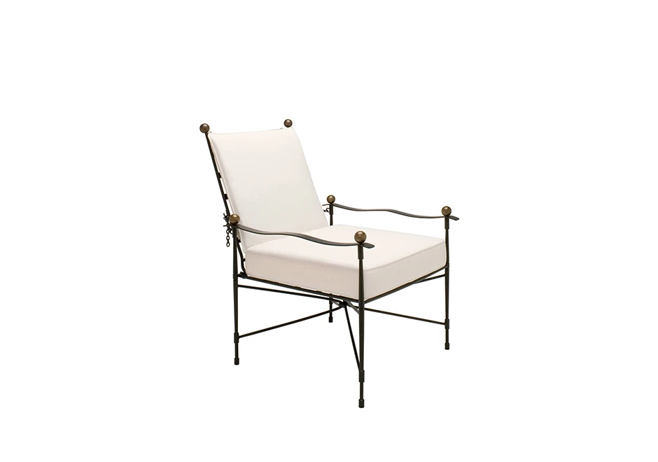 Poltrona externa Amalfi com estrutura de aço inoxidável e pintura eletrostática especial Januscoat - foto2