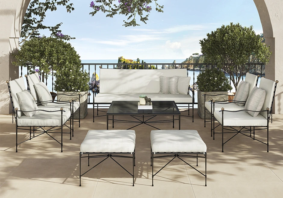 Poltrona externa Amalfi com estrutura de aço inoxidável e pintura eletrostática especial Januscoat - foto7