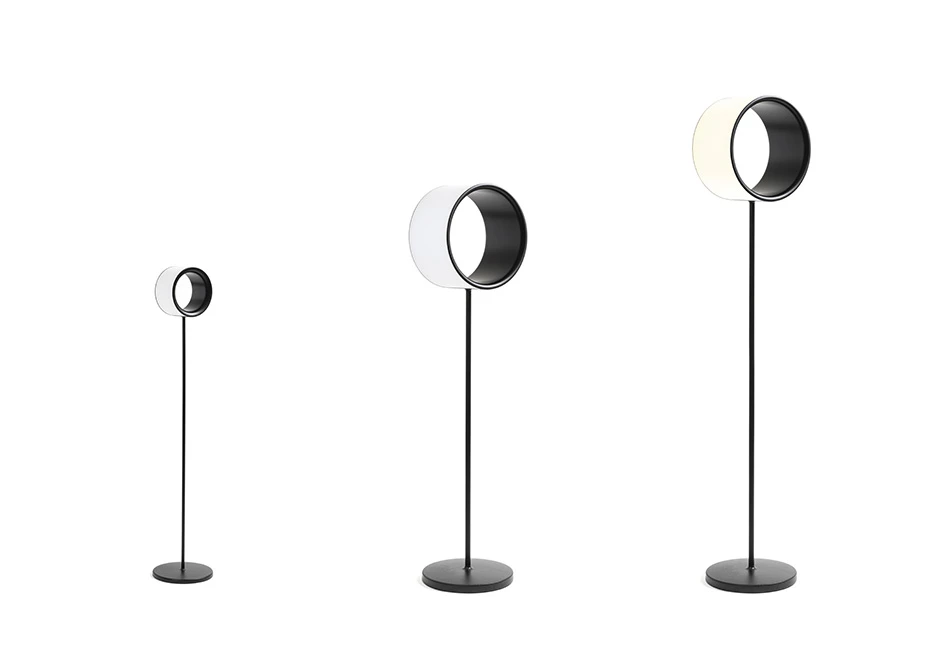 Luminária de chão Lost em plástico ABS pintado, com difusor multi-led. Base em alumínio fundido e a haste de aço pintado - foto 5