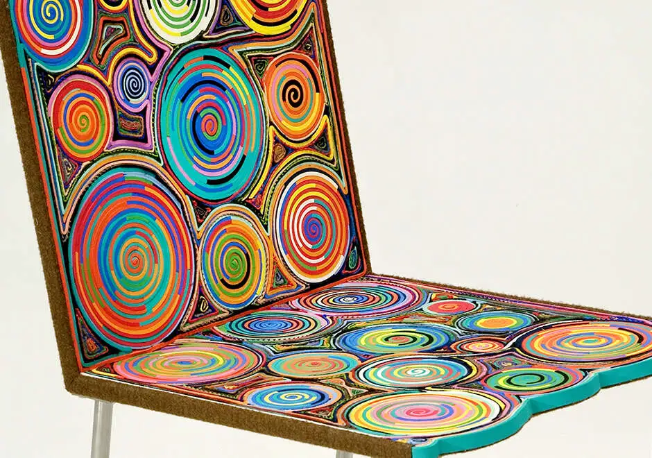 Cadeira edição limitada Sushi II (Campana) em estrutura de aço inox estofada em sushis - foto 2