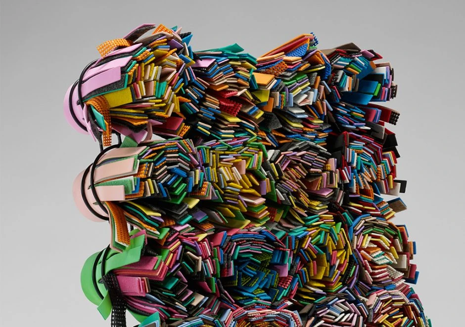 Cadeira edição limitada Sushi III (Campana) em estrutura de aço inox estofada em sushis - foto 3