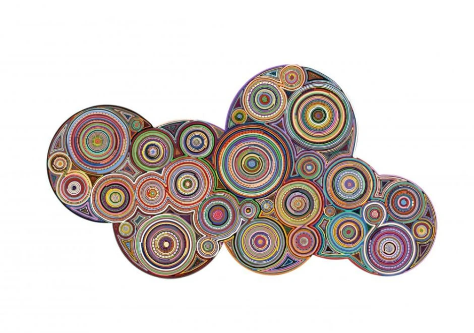 Banco edição limitada Harumaki com estrutura de aço inox e assento de sushis feitos a mão - foto 2