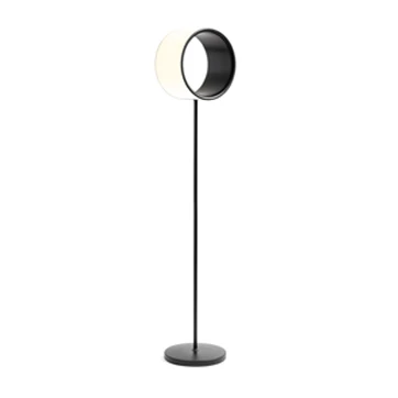 Luminária de chão Lost em plástico ABS pintado, com difusor multi-led. Base em alumínio fundido e a haste de aço pintado