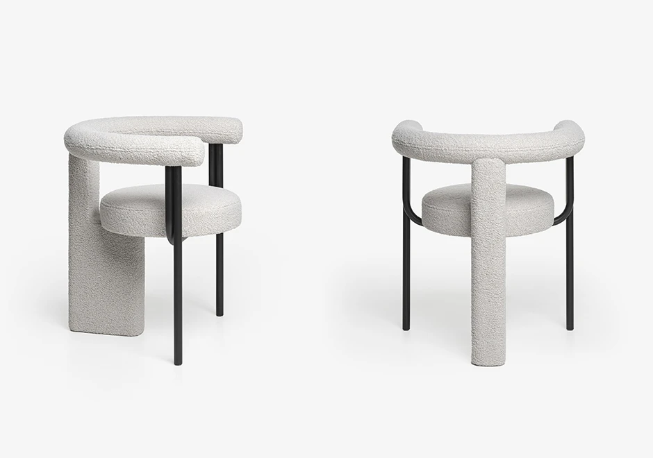 Ângulos da cadeira Balance, criada pelo ucraniano Dmytro Kozinenko, para Woo Furniture