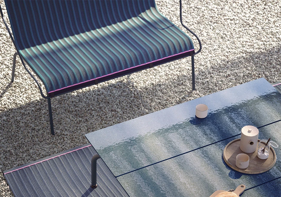 Detalhe da poltrona South, por Konstantin Grcic para Magis Design