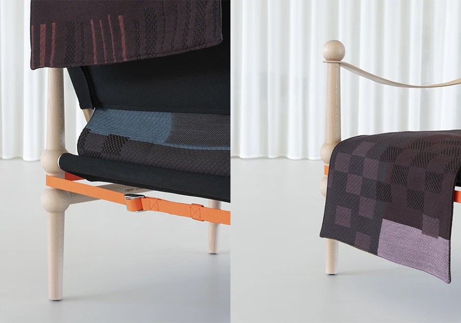 Detalhes da poltrona Twain, marca Magis Design, designer Konstantin Grcic