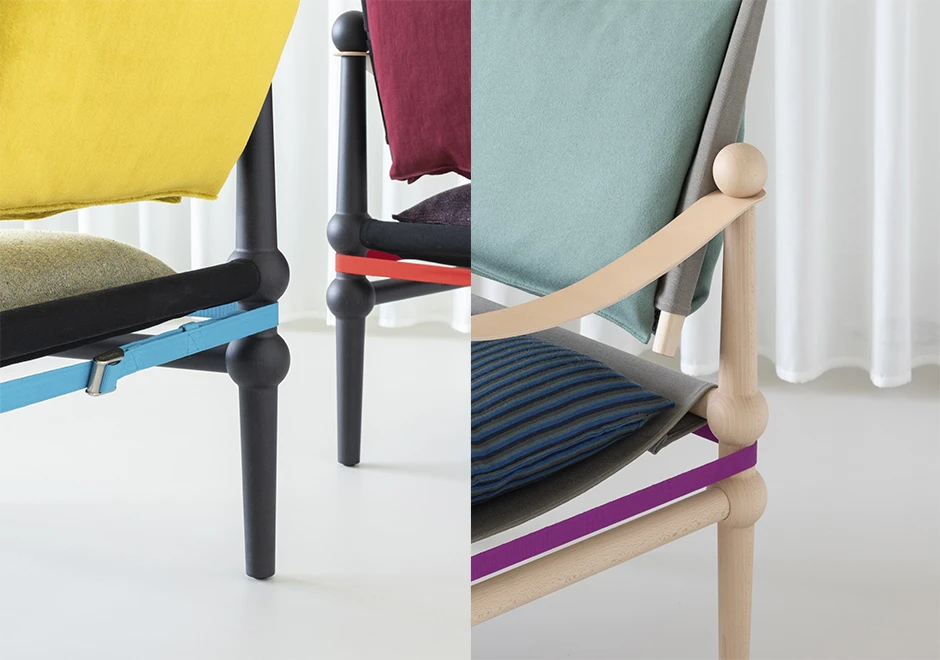 Detalhes da poltrona Twain, marca Magis Design, designer Konstantin Grcic