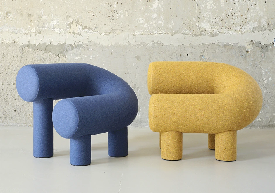 Poltronas Umi, da marca Woo Furniture, design do ucraniano Rostislav Sorokoviy