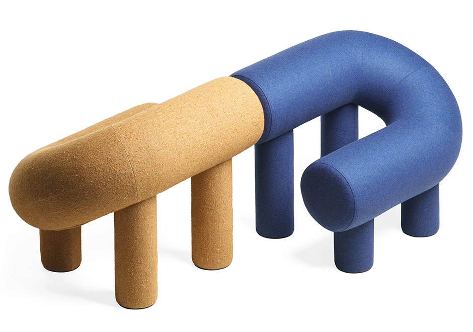 Combinação de poltronas Umi, da marca Woo Furniture, design do ucraniano Rostislav Sorokoviy