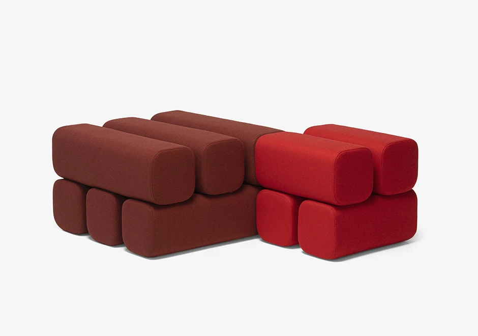 Pufes Drova, da marca Woo Furniture