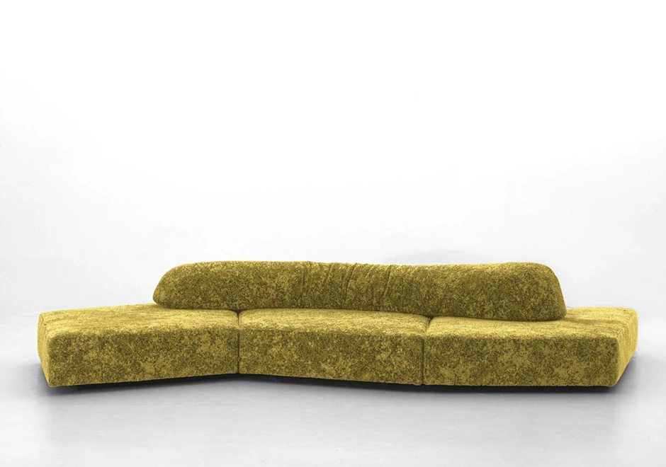 Sofá On the Rocks para área externa, tecido amarelo coleção Every Stone