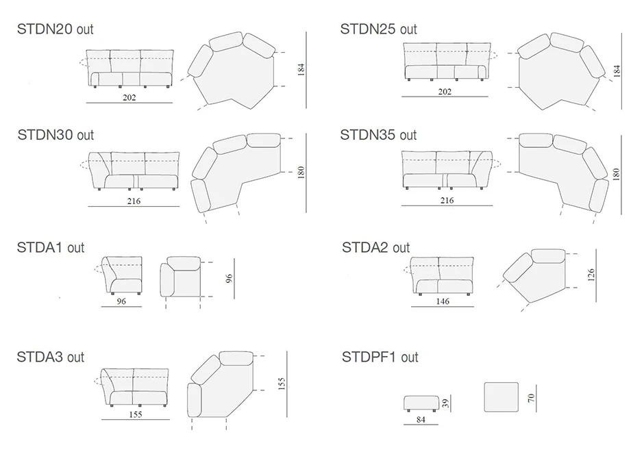 Módulos do sofá Standard Outdoor, Edra, Framcesco Binfaré 2