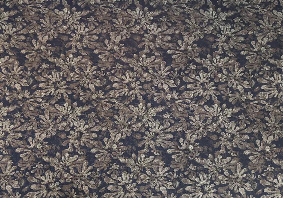 Tecido Mata Atlântica da Fio, da Coleção Biomas, em azul.