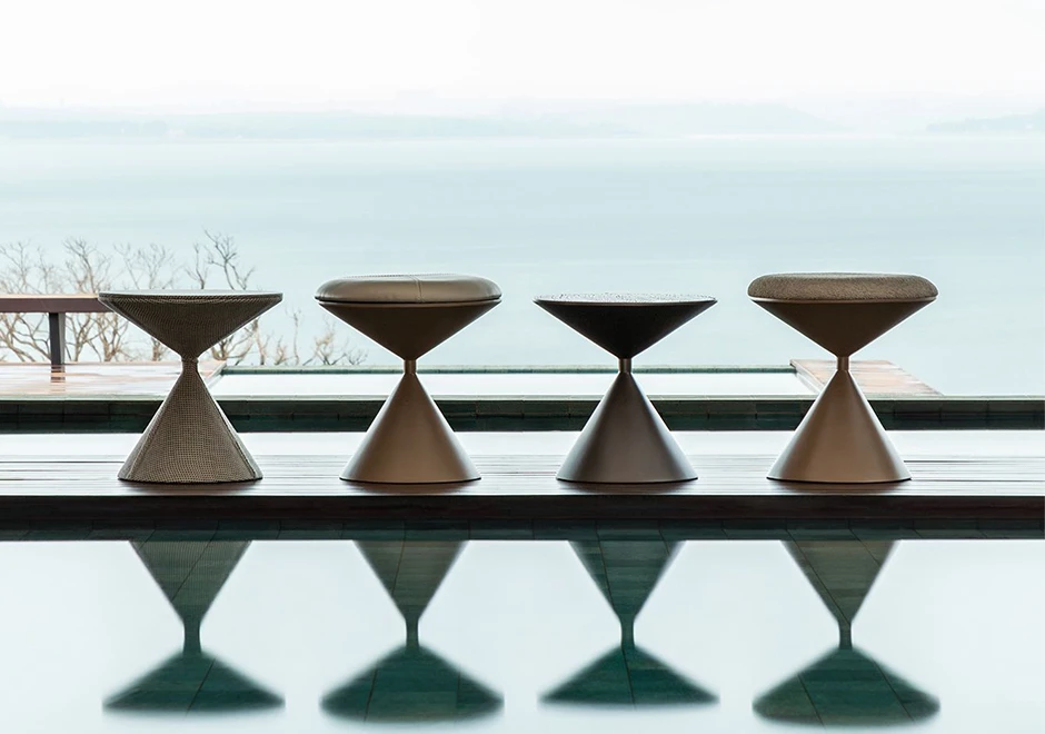 Banco Pião outdoor, com ou sem assento.