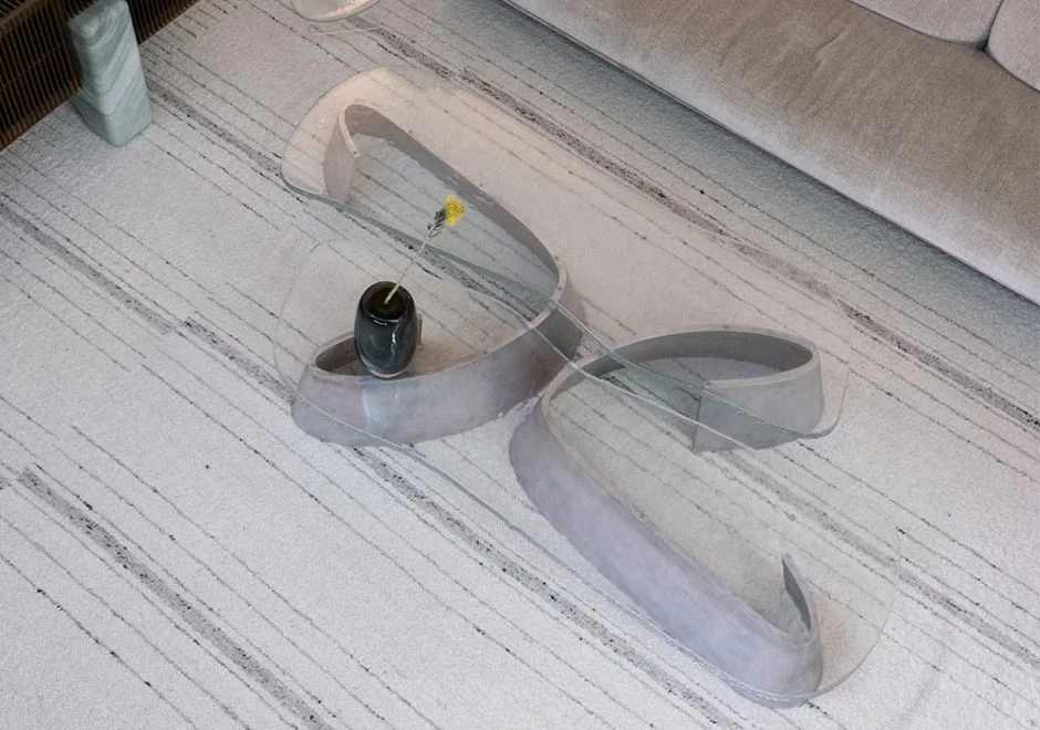 Mesa de centro Wedge vista de cima