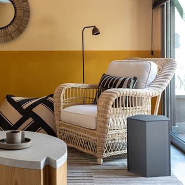 Poltrona Barbados ambientada.